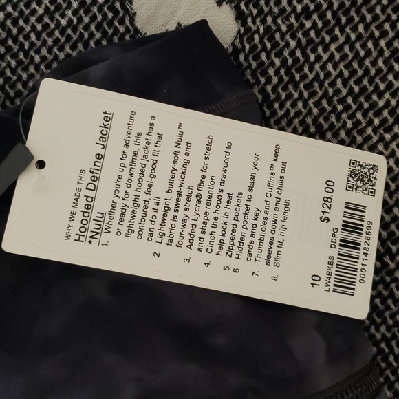 Lulu Align HR Pant 25" & Hooded Define Jacket - Nulu Diamond Dye Graphite Grey - Picture 6 of 10